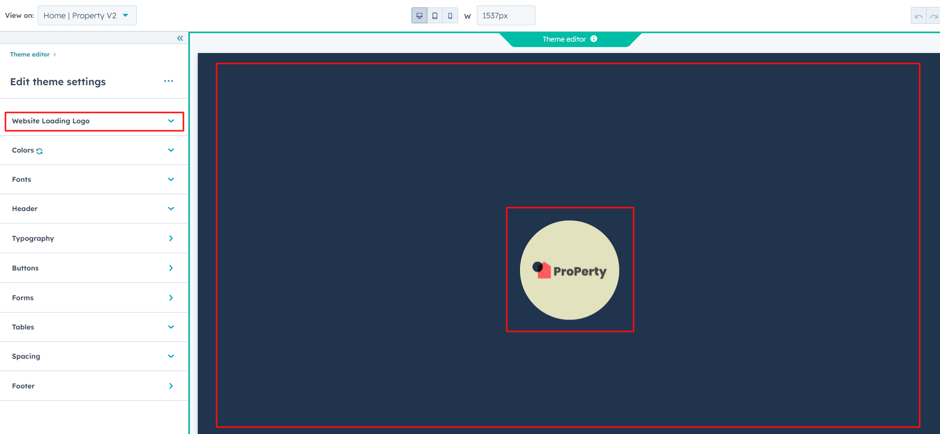 Real Estate Website Loading Logo