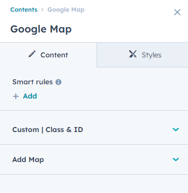 Content tab