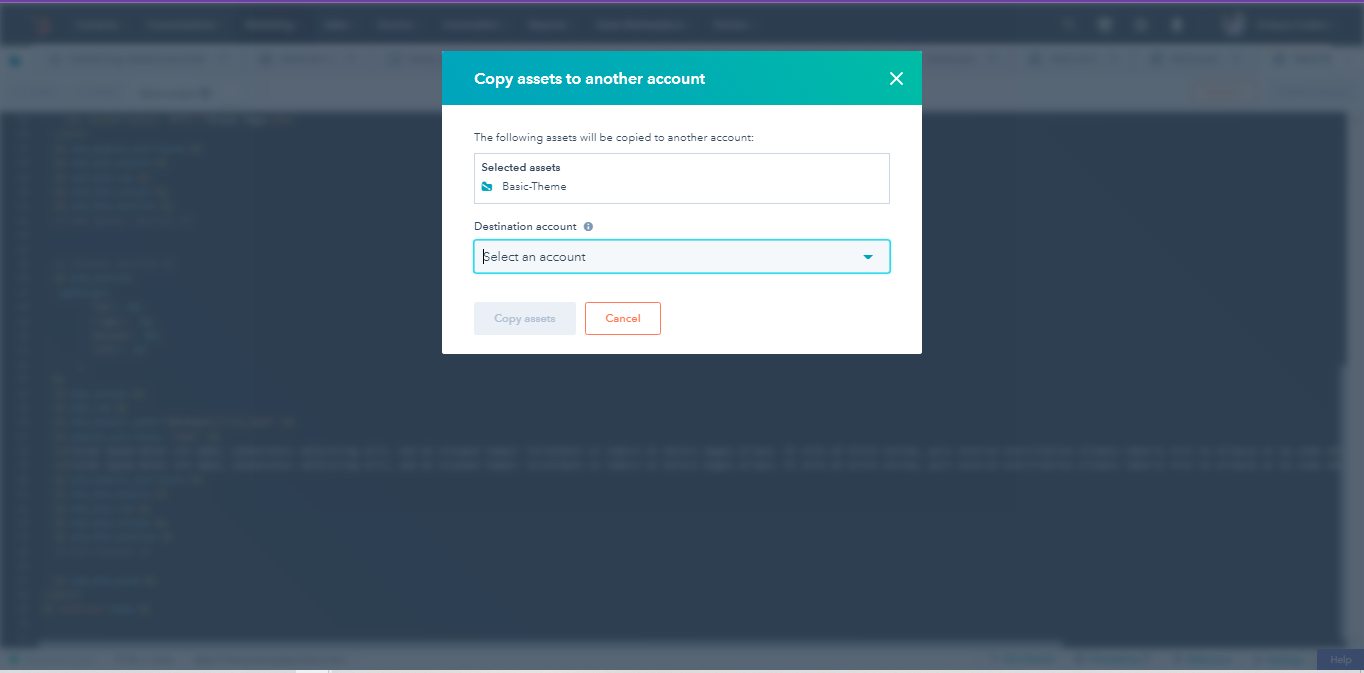 basic-theme-copy-to-deffrent-account