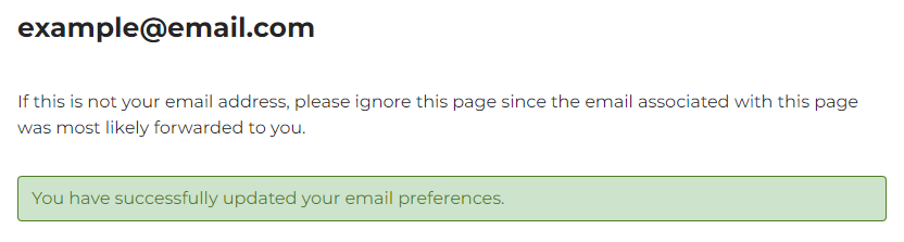 email subscriptions confirmation-ar
